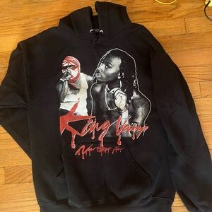 Black Graphic Hoodie Playboi Carti King Vamp
